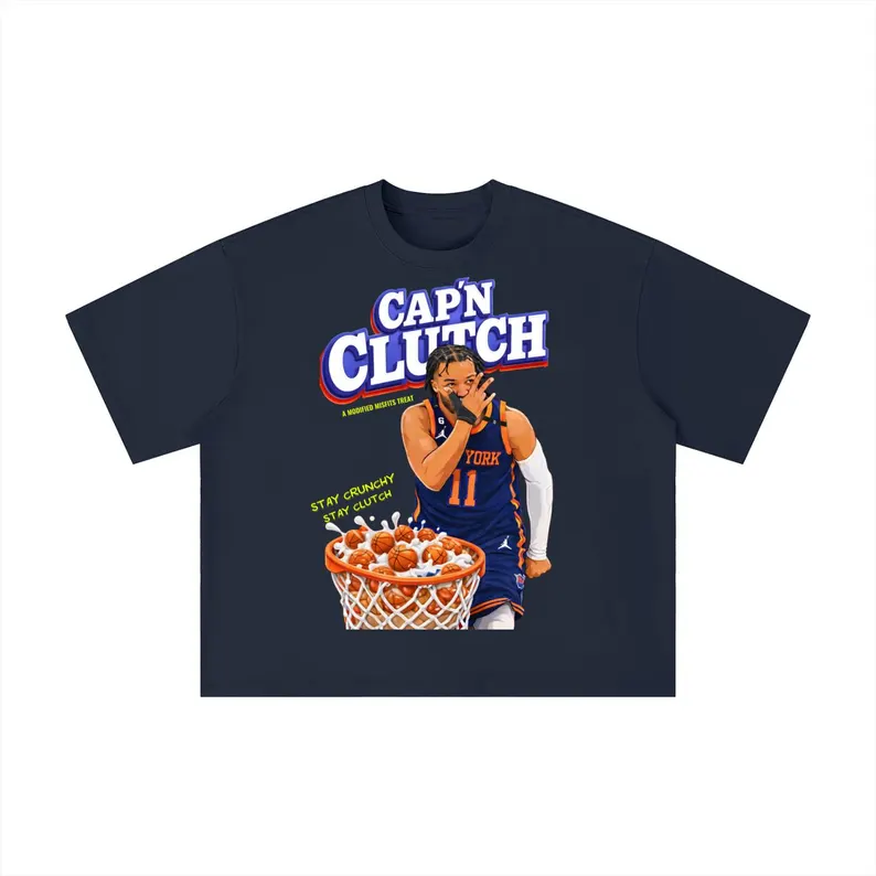 Summer Clothing Nyc - CAPN CLUTCH Knicks T-Shirt Men and