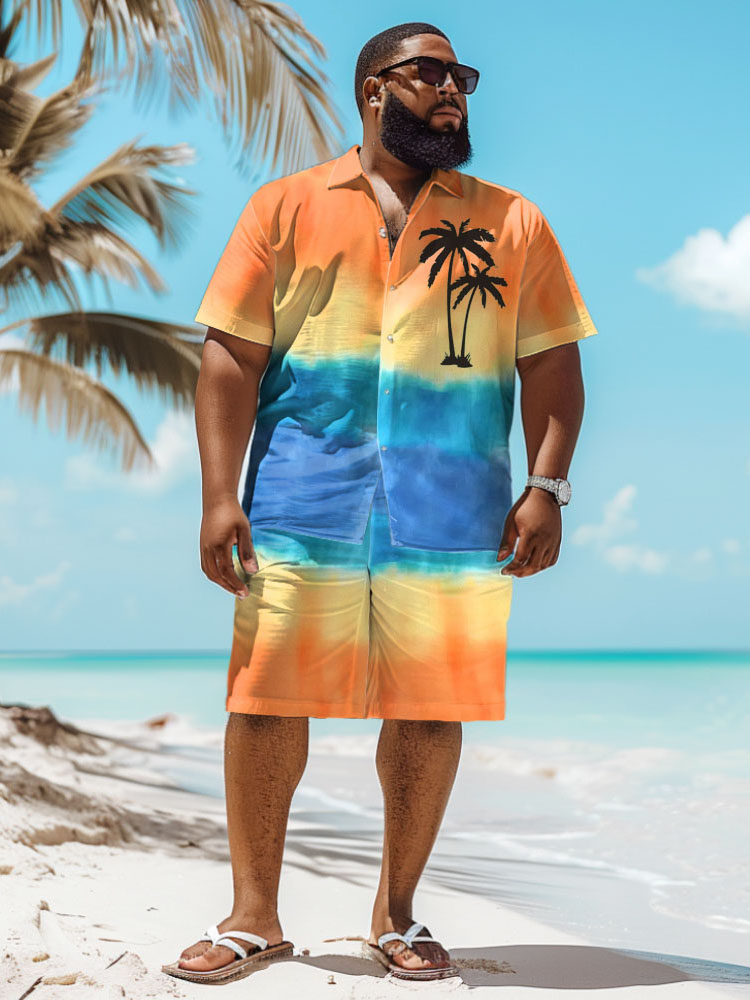 Beach Shirt Hawaiian - Hawaiian Beach Coconut Tree 3D Print