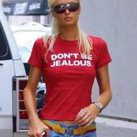 Summer Clothing In Paris - Paris Hilton 'don't Be Jealous' Printed