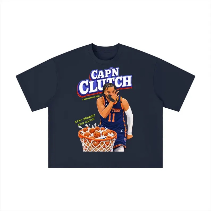 Summer Clothing Nyc - CAPN CLUTCH Knicks T-Shirt Men and
