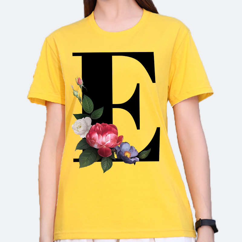 Yellow Summer Clothing - Large Size Yellow T-shirt for Men