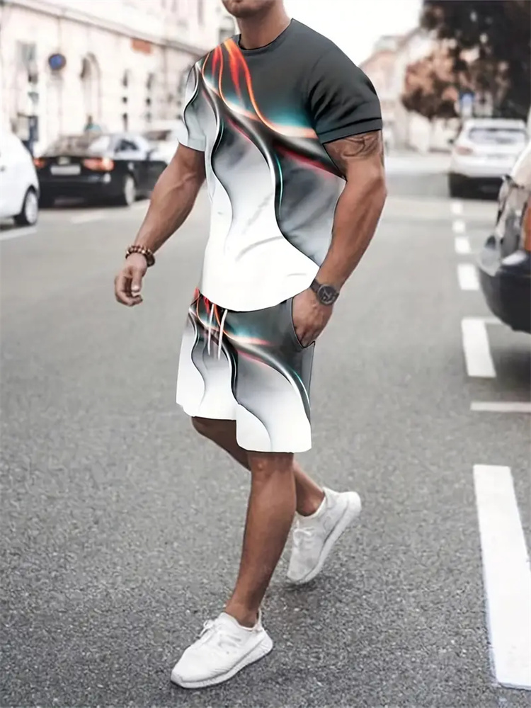 Men Women Gradient Texture T-s - огляд і ціна Summer Clothing Women