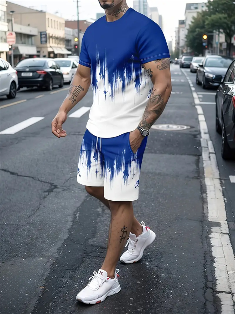 Men Women Gradient Texture T-s - огляд і ціна Summer Clothing Women