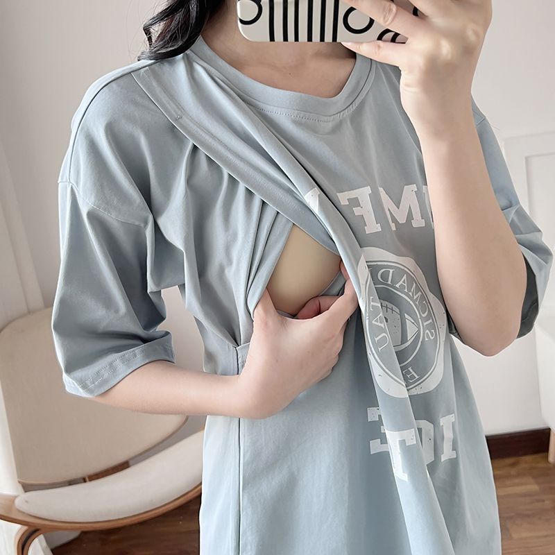 Nursing Dress Pregnant Breastf - огляд і ціна Summer Clothing Women