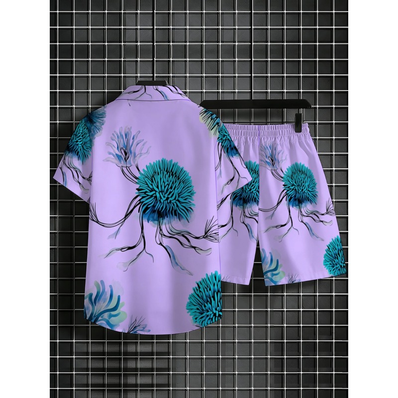 Men's Hawaiian Shirt Shorts Se - огляд і ціна Beach Shirt Hawaiian