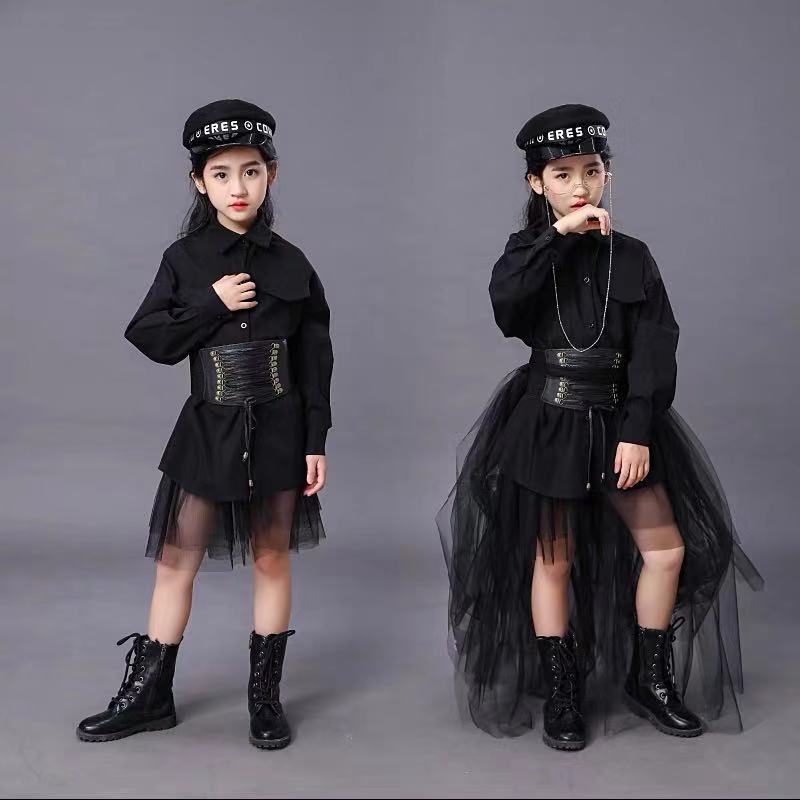 Children's Black Suit Girls Mo - огляд і ціна Summer Clothing Set For Girls