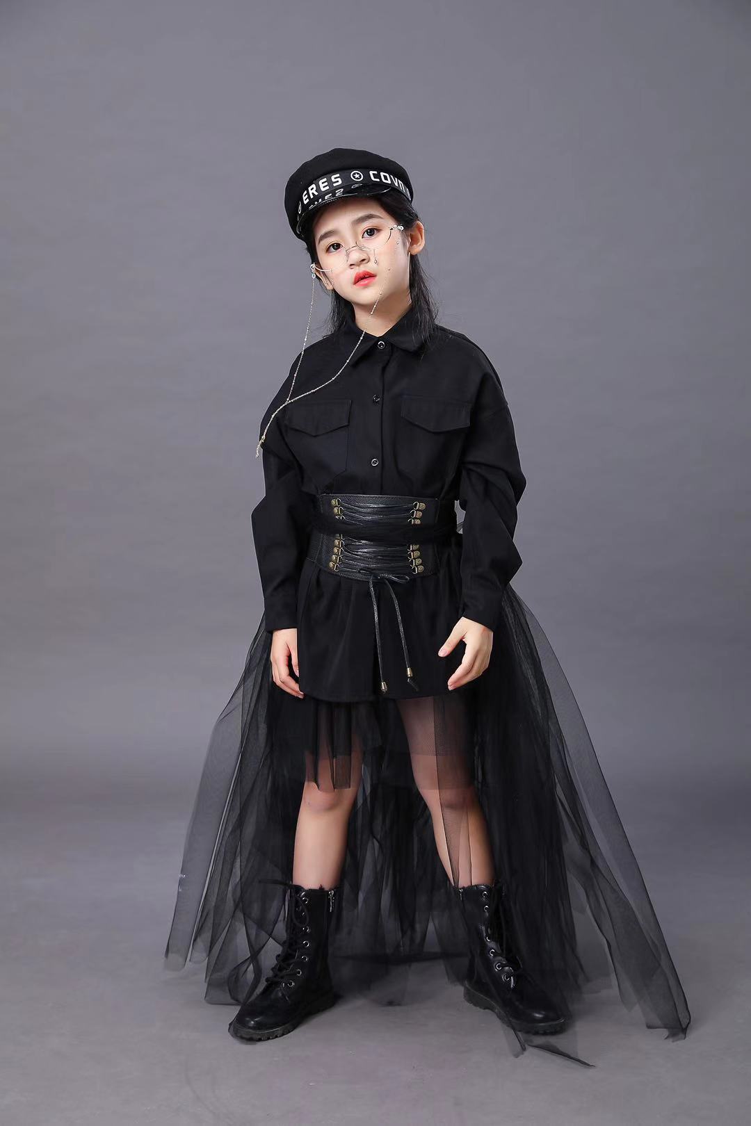 Children's Black Suit Girls Mo - огляд і ціна Summer Clothing Set For Girls