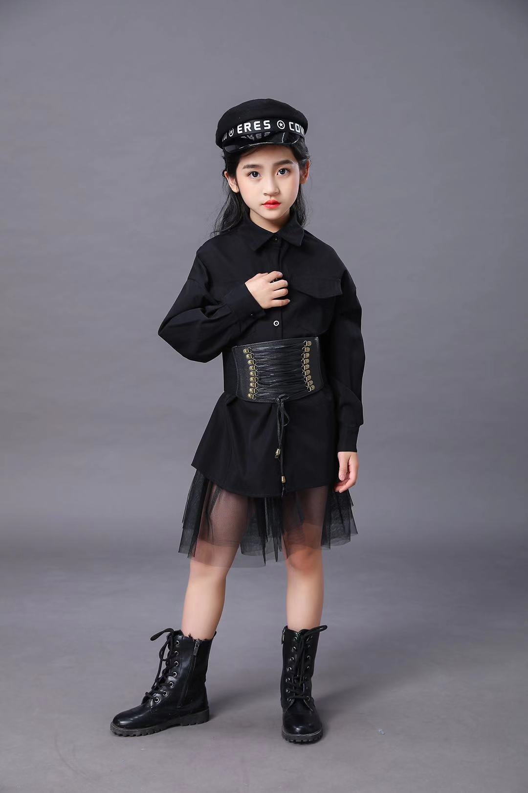 Children's Black Suit Girls Mo - огляд і ціна Summer Clothing Set For Girls