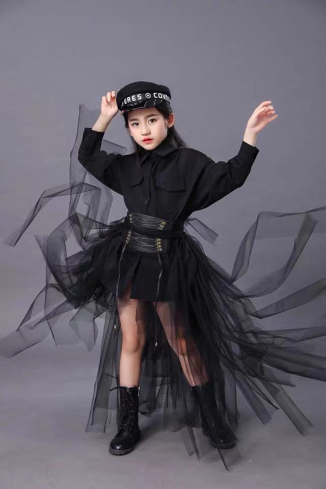 Children's Black Suit Girls Mo - огляд і ціна Summer Clothing Set For Girls