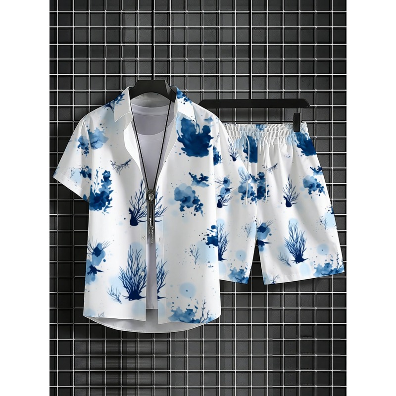 Men's Summer Hawaiian Shirt Sh - огляд і ціна Beach Shirt Hawaiian