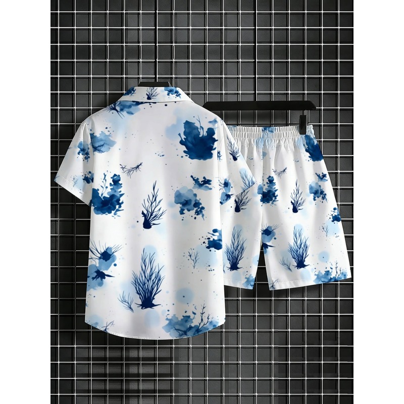 Men's Summer Hawaiian Shirt Sh - огляд і ціна Beach Shirt Hawaiian