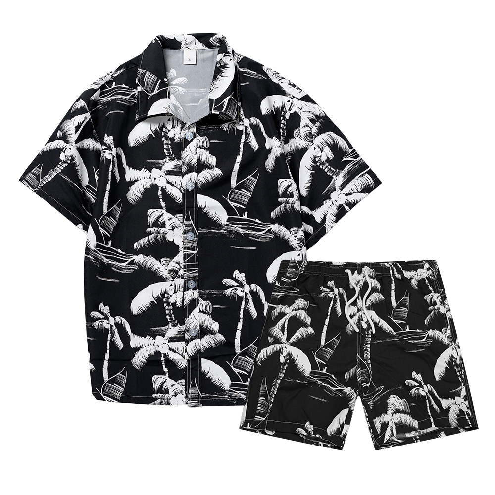 Hawaiian Coconut Tree 3D Print - огляд і ціна Beach Shirt Hawaiian