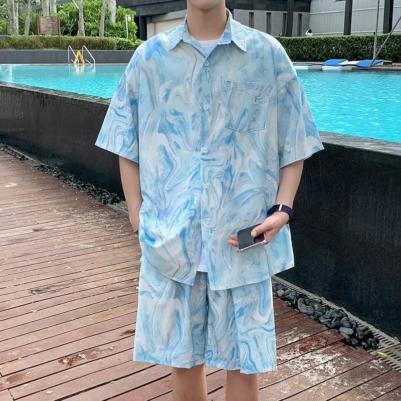 Men's Hawaiian Beach Tie Dye S - огляд і ціна Beach Shirt Hawaiian