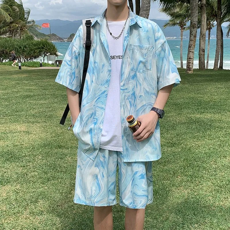 Men's Hawaiian Beach Tie Dye S - огляд і ціна Beach Shirt Hawaiian