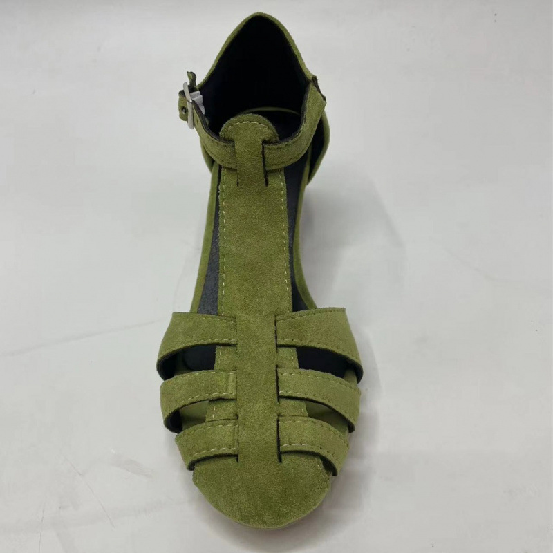 Women's Green Suede Kitten Hee - огляд і ціна Summer Clothing Sale Women
