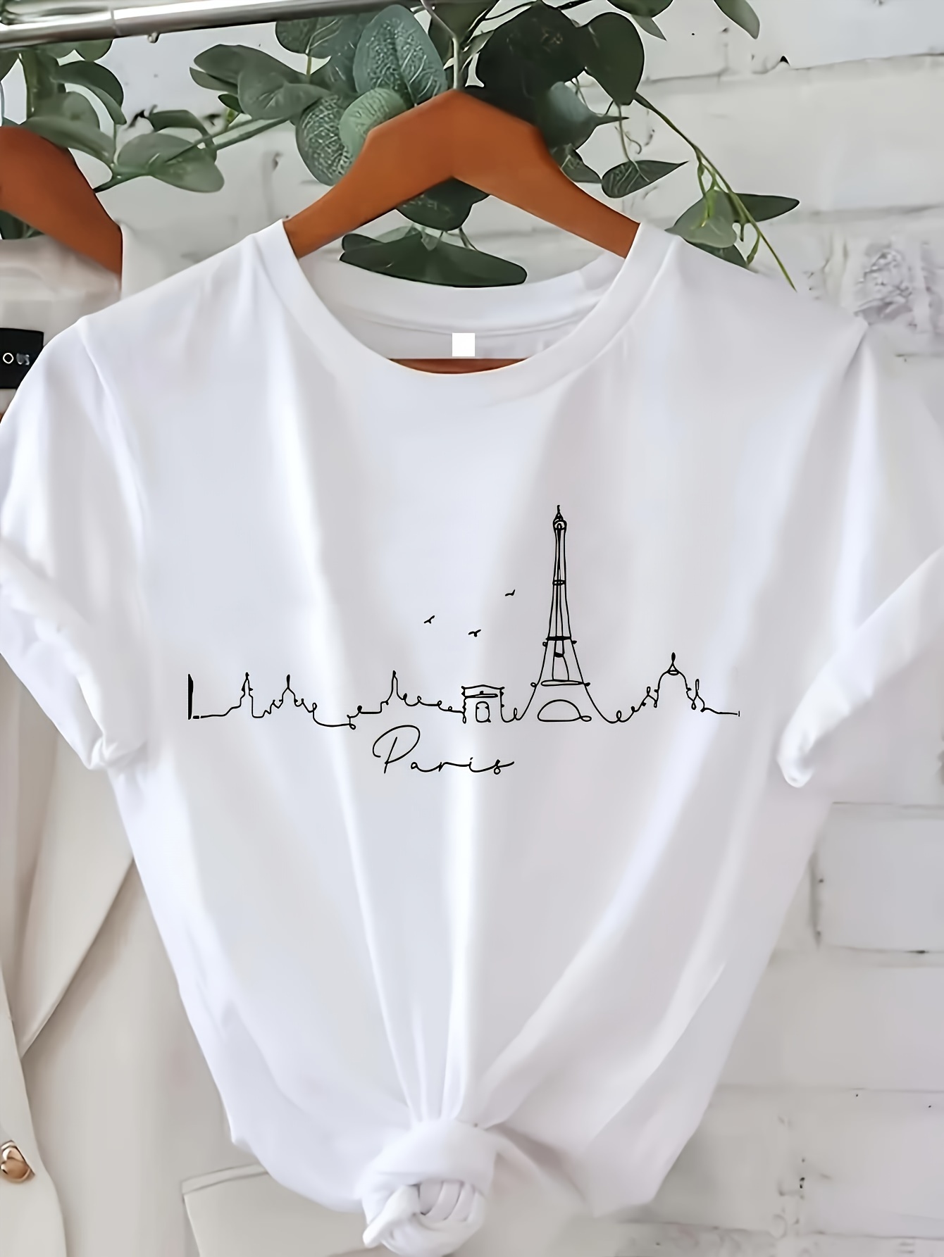 Chic Paris-Inspired Women's T- - огляд і ціна Summer Clothing In Paris