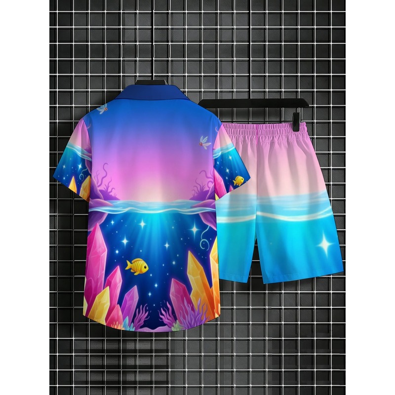 Men's Polyester Hawaiian Shirt - огляд і ціна Beach Shirt Hawaiian