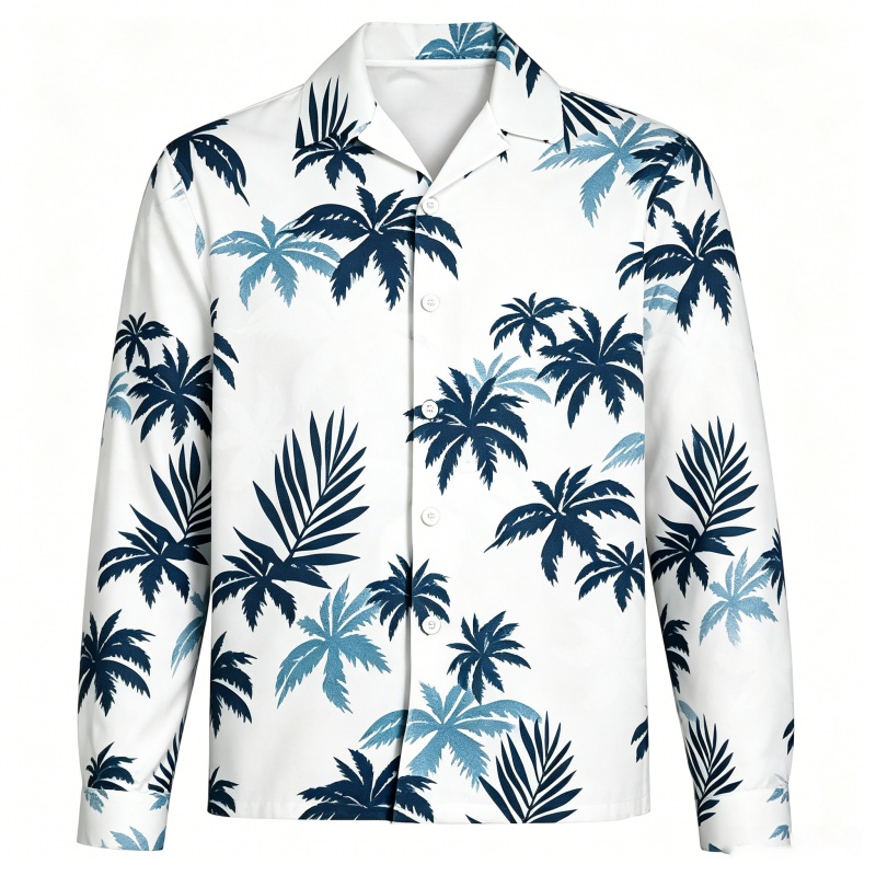 Mens Beach Vacation Long Sleev - огляд і ціна Beach Shirt Hawaiian