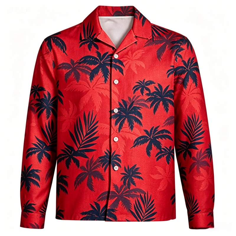 Mens Beach Vacation Long Sleev - огляд і ціна Beach Shirt Hawaiian