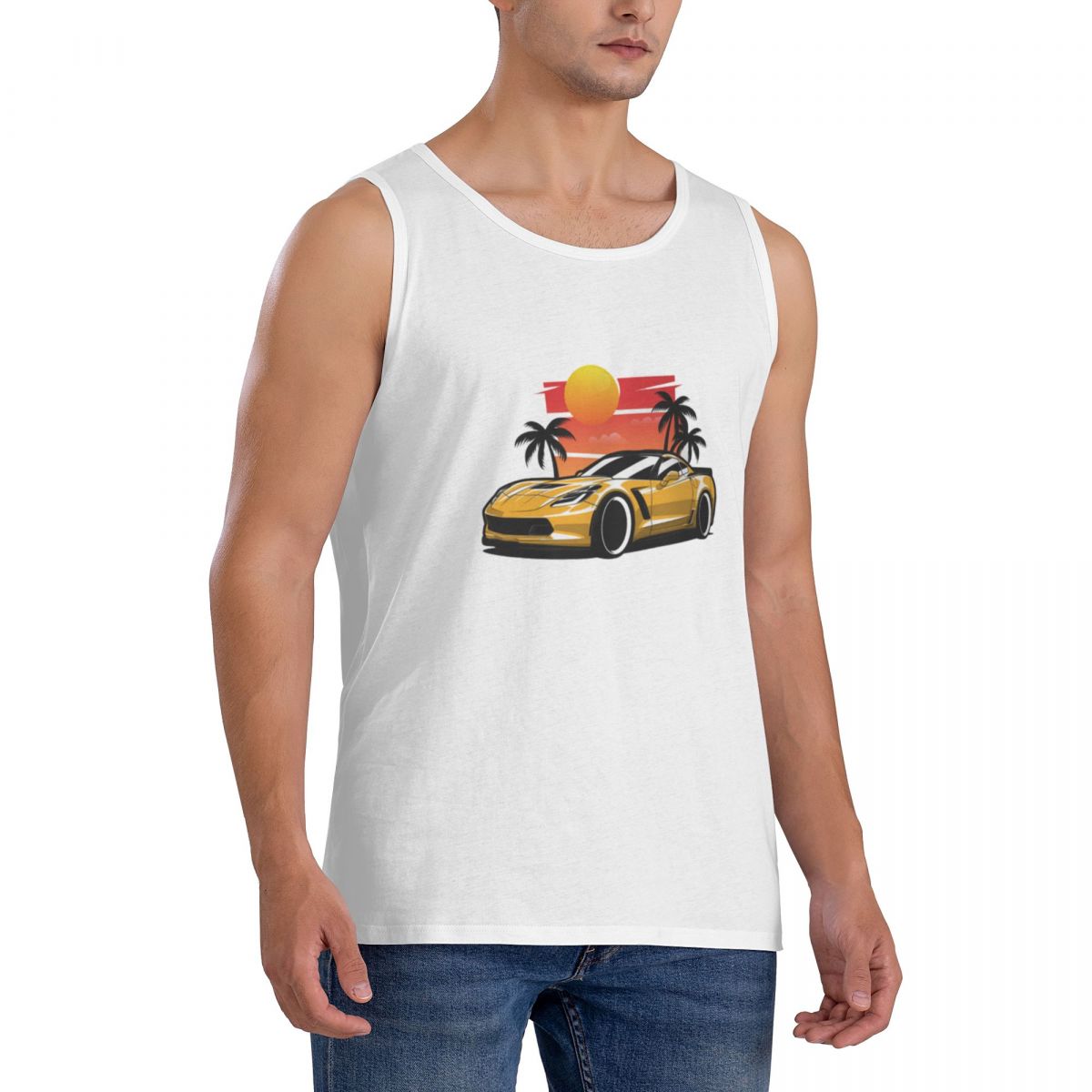 100% Cotton Yellow Corvette Z0 - огляд і ціна Yellow Summer Clothing