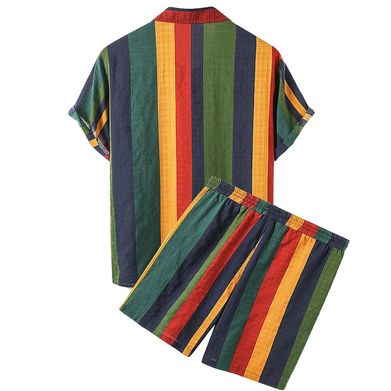 Men's Beach Hawaiian Striped S - огляд і ціна Beach Shirt Hawaiian