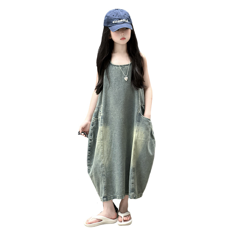 Vintage Blue Children Girls Hi - огляд і ціна Summer Clothing Set For Girls