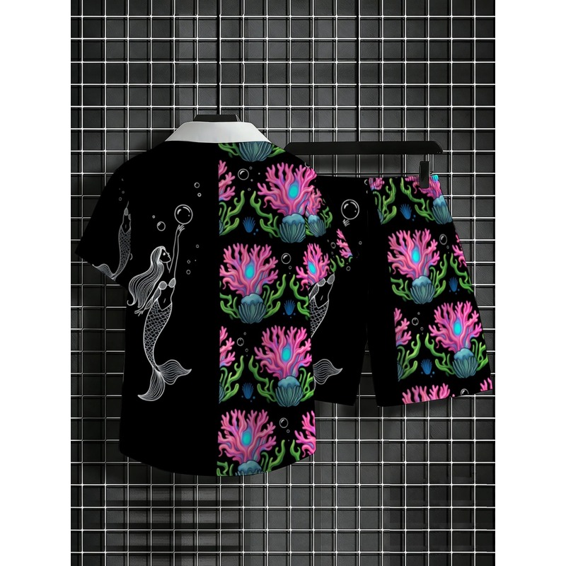 Men's Polyester Hawaiian Shirt - огляд і ціна Beach Shirt Hawaiian