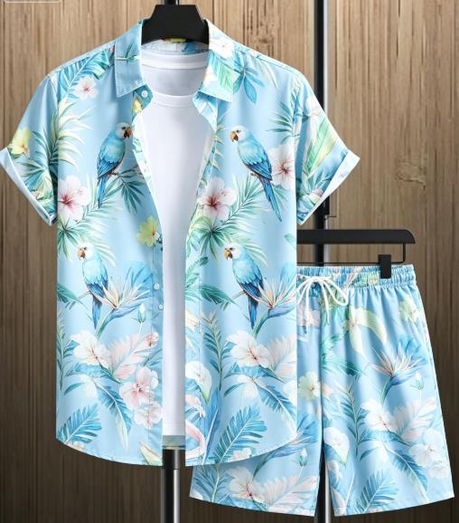 Hawaiian Colorful Jungle Bird  - огляд і ціна Beach Shirt Hawaiian