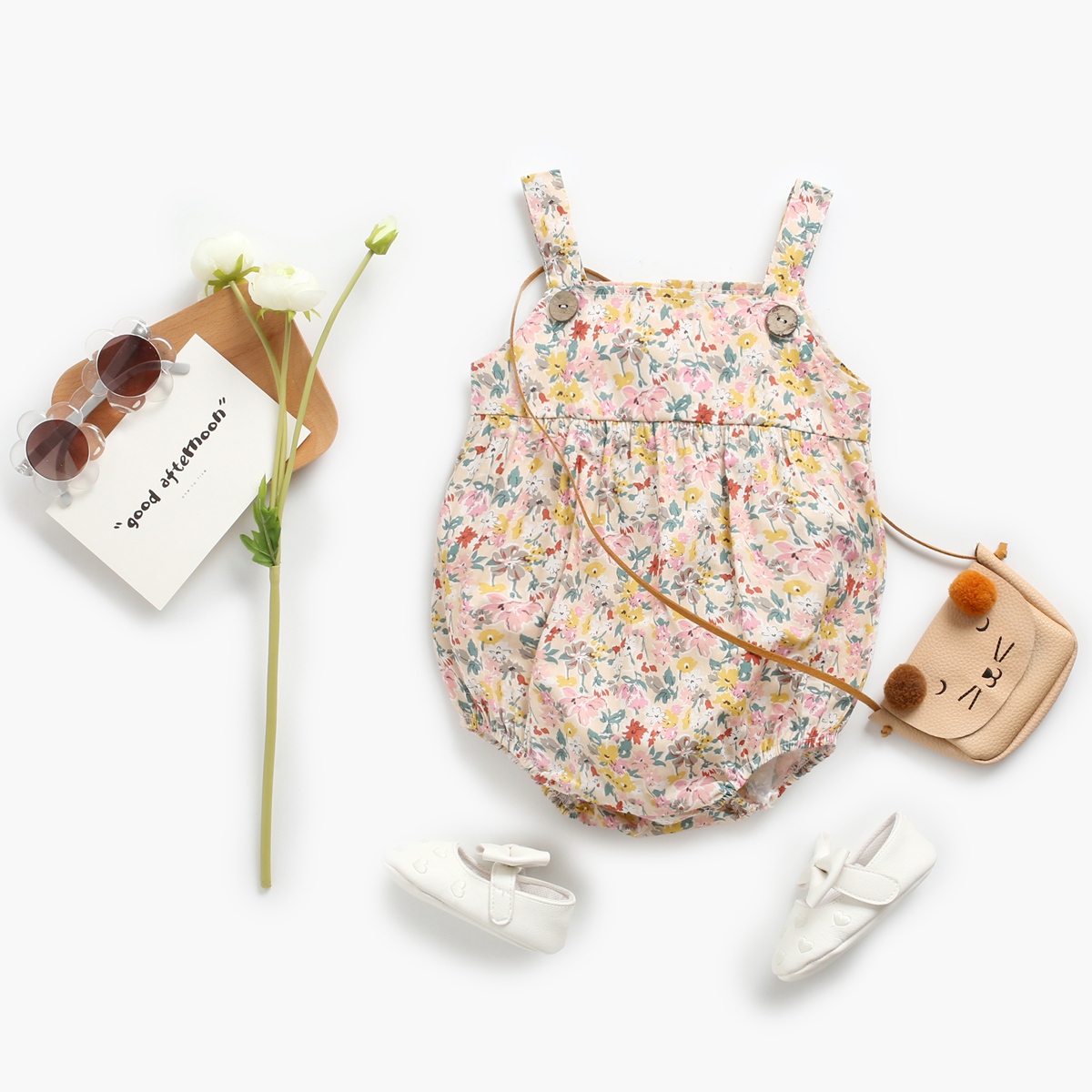 Baby Strap Bodysuits Floral In - огляд і ціна Summer Clothing Pk
