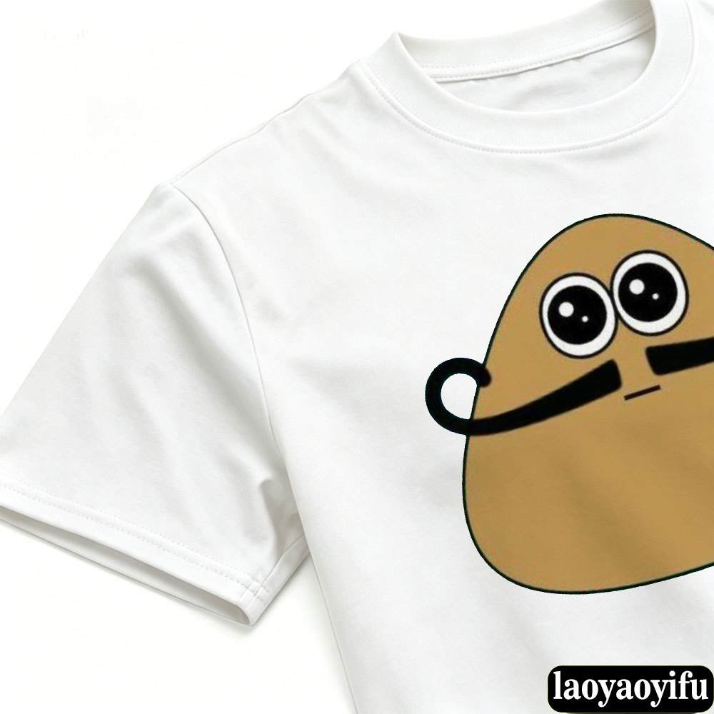 Cute Curly Mustache Pou Cartoo - огляд і ціна Summer Games Clothing
