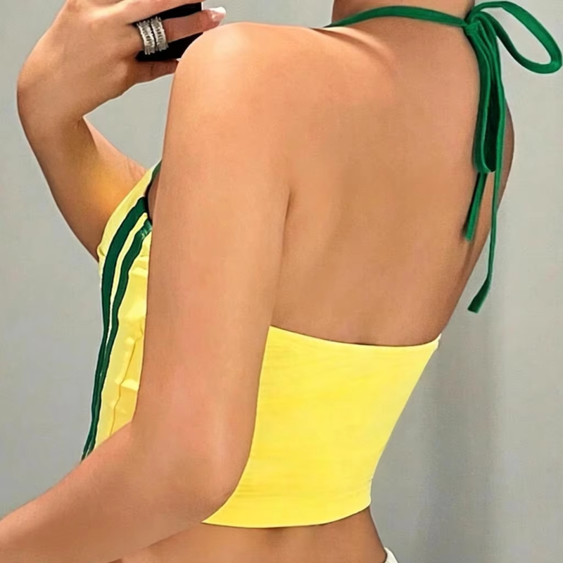 American Spice Girl Printed Tu - огляд і ціна Yellow Summer Clothing