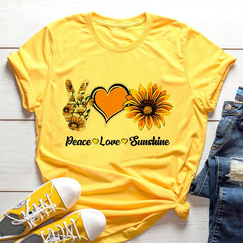 Yellow Women's T-shirt  Sunflo - огляд і ціна Yellow Summer Clothing