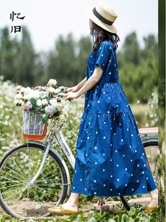 Blue Pure Cotton Floral Print  - огляд і ціна Summer Clothing Label