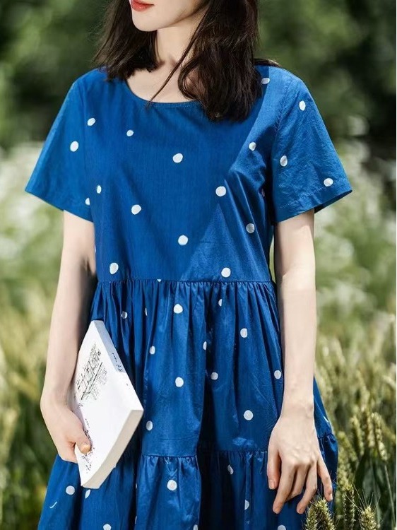 Blue Pure Cotton Floral Print  - огляд і ціна Summer Clothing Label
